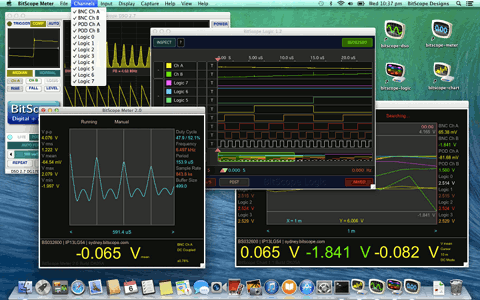 BitScope Software on Mac OS X 10.9 Mavericks