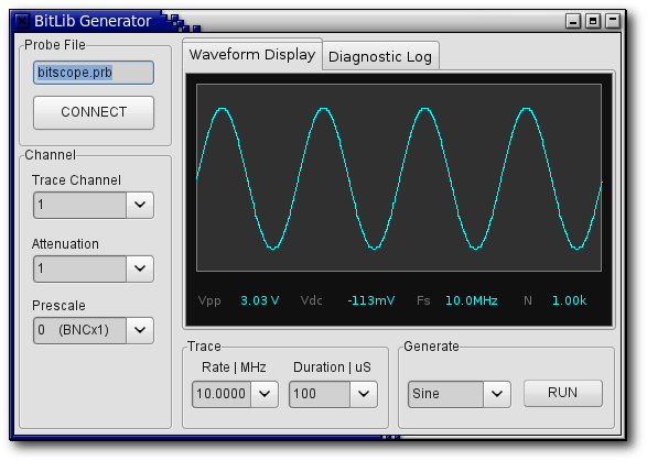 BitLib Waveform Generator Application