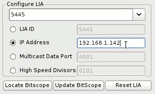 Network Configuration Tool Parameter Widgets